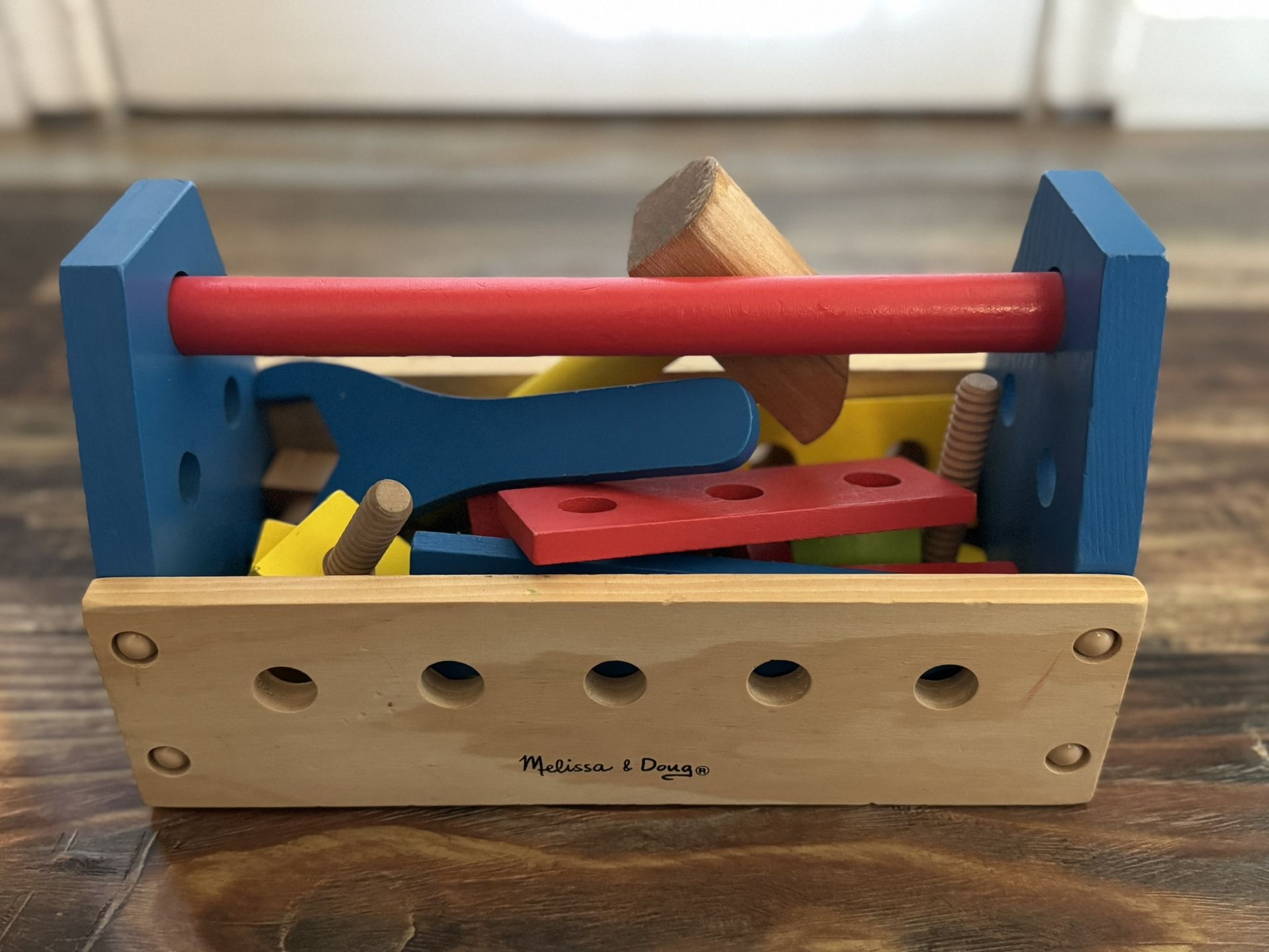 Melissa & Doug Take-Along Tool Kit Wooden Construction Toy 