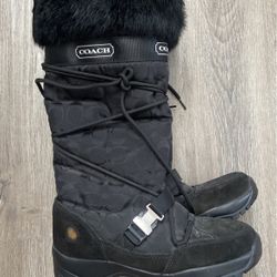 Coach Snow boots Size 7 1/2