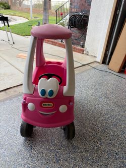 Pink Little Tikes car