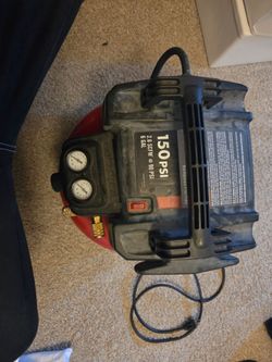 Porter-Cable C2002 6-gallon pancake air compressor.