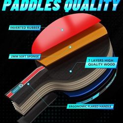 Paddles Ping Pong Balls And Net