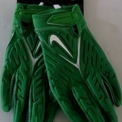 Brand New Nike Superbad Football Gloves Green White Men Size 2XL 