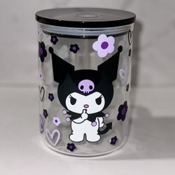 Kuromi 17oz Glass Mug