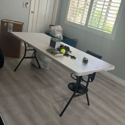6 Foot folding table 