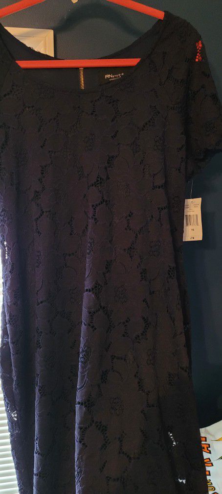 Navy Lace Summer Dress New W/Tag