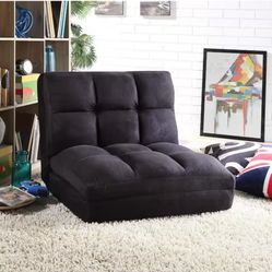 Lounge Microsuede Flip Floor Chair Convertible Lounger/Sleeper Gaming Chair