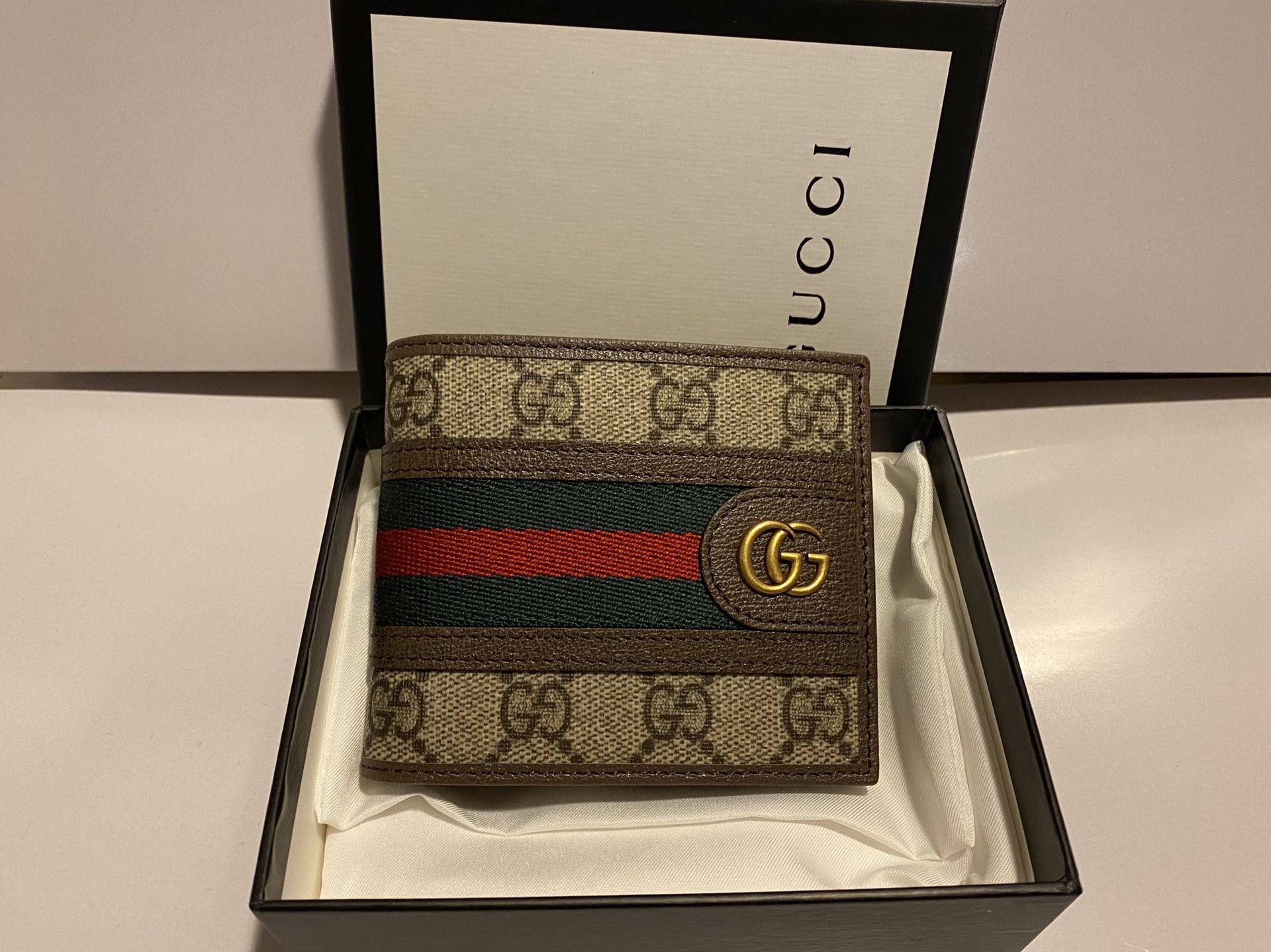 gucci brown monogram men’s wallet