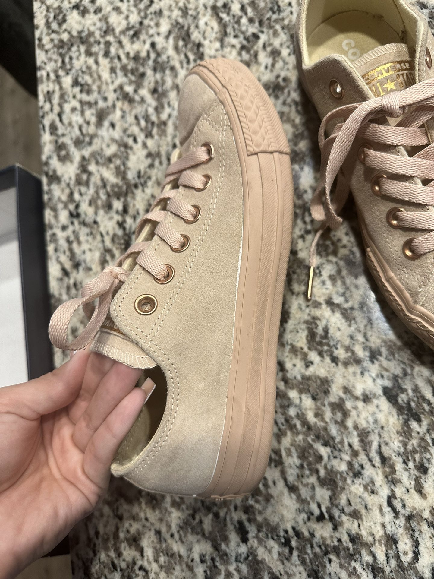 Converse Rose Gold Low Blush Suede
