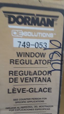 MAZDA 3 DORMAN WINDOW REGULATOR FOR RIGHT REAR FITS 04 TO 09 MODELS