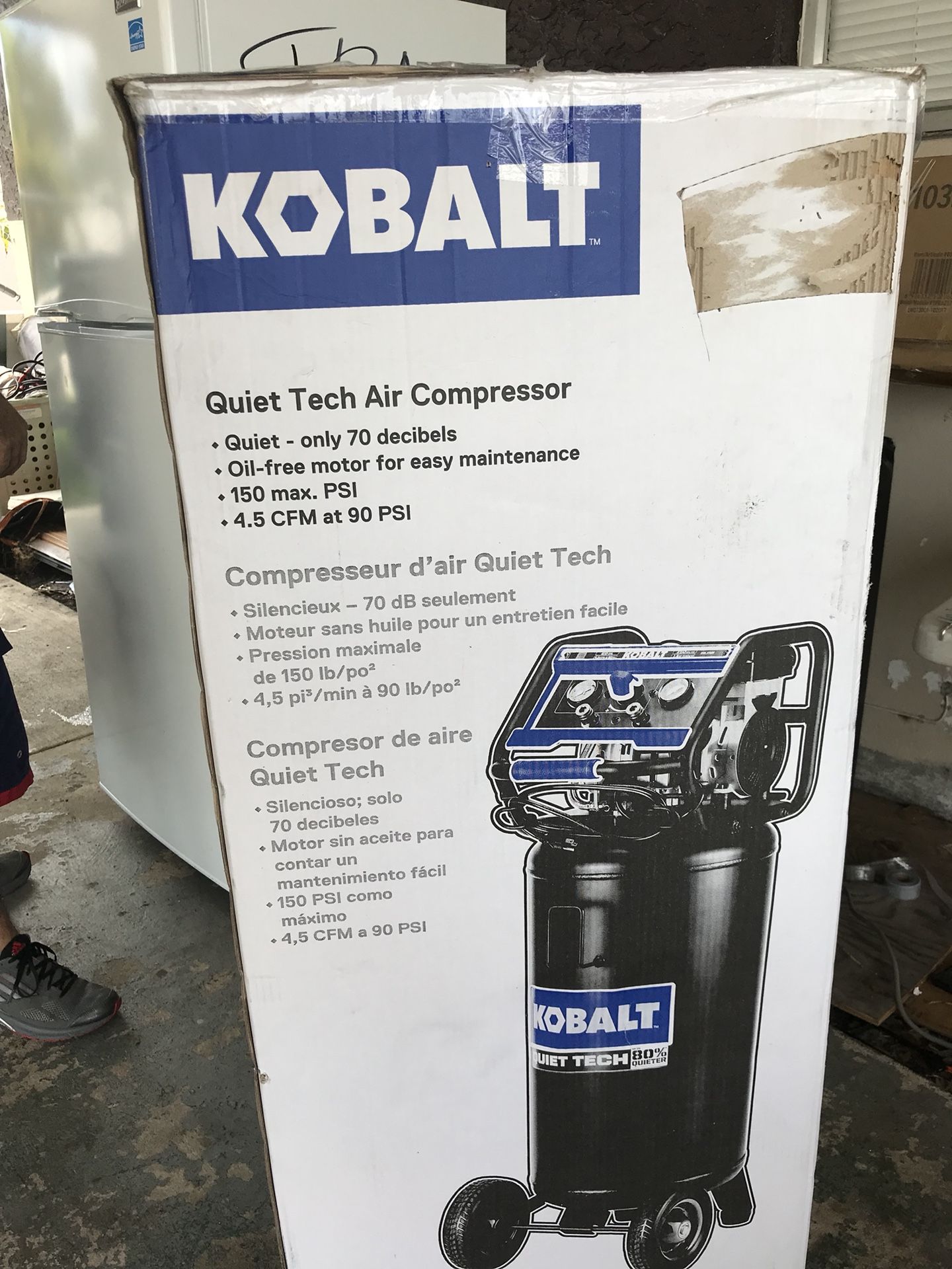 Kobalt Quiet Tech Air Compressor 26 Gallon