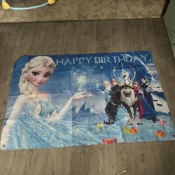 Frozen Birthday Party Tapestry 