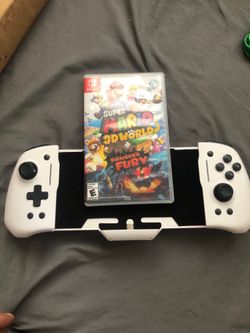 Super Mario 3d worlds + Bowsers fury and wireless switch controller.