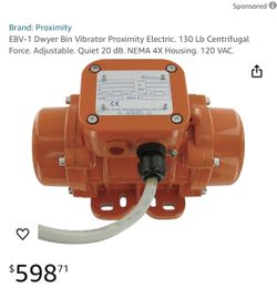 Dwyer Bin Vibrator Proximity Electric. 130 Lb