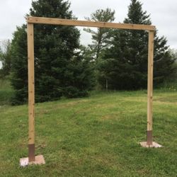 Three Piece Cedar Wedding Arch