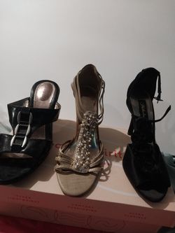 Three Pairs Of Size 7 And 1/2 Shoes