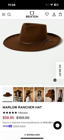 BRIXTON MARLOW RANCHER HAT