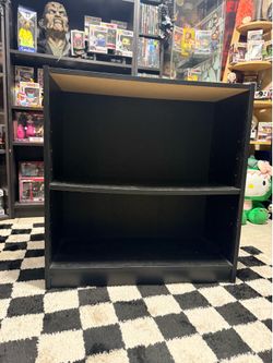Black bookshelf