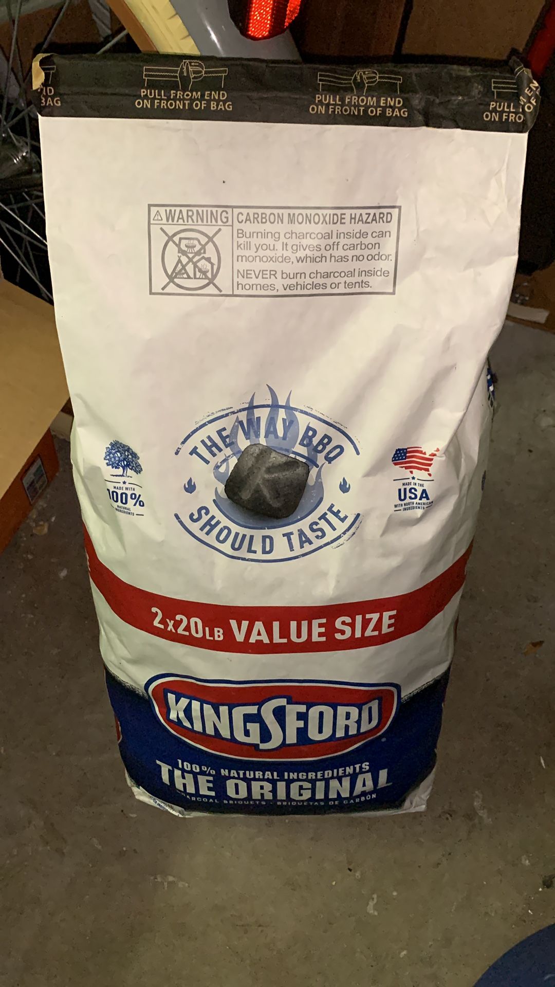 Kingsford 20lb bag of charcoal