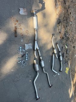 Audi exhaust pipes