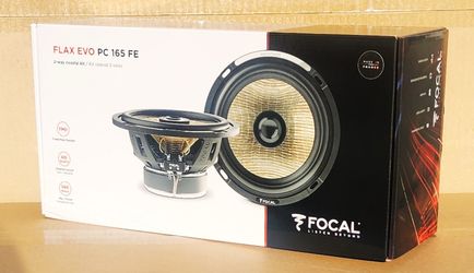 Focal Flax Evo Series PC 165 FE Car Speakers Flax 6 1/2" 2-Way Coaxial Speaker System 140 Watts 🚨 Payment Options Available 🚨 No Credit Needed 🚨 