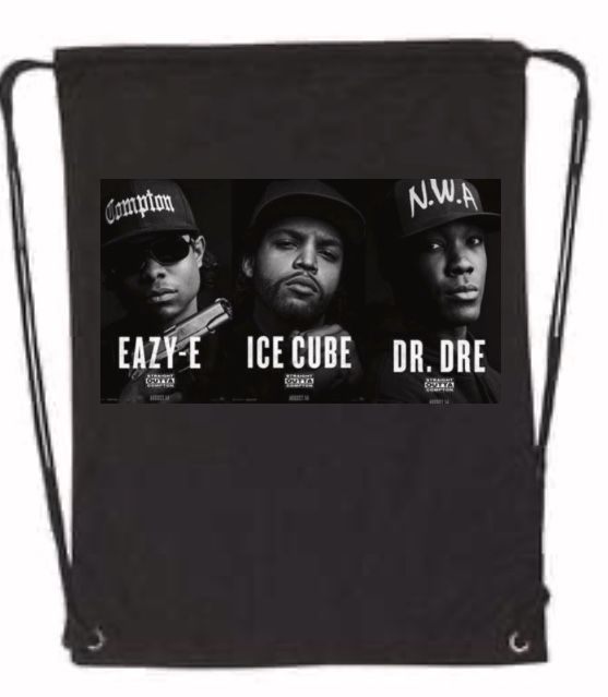 Eazy E/Ice Cube/Dr Dre Drawstring Bookbag