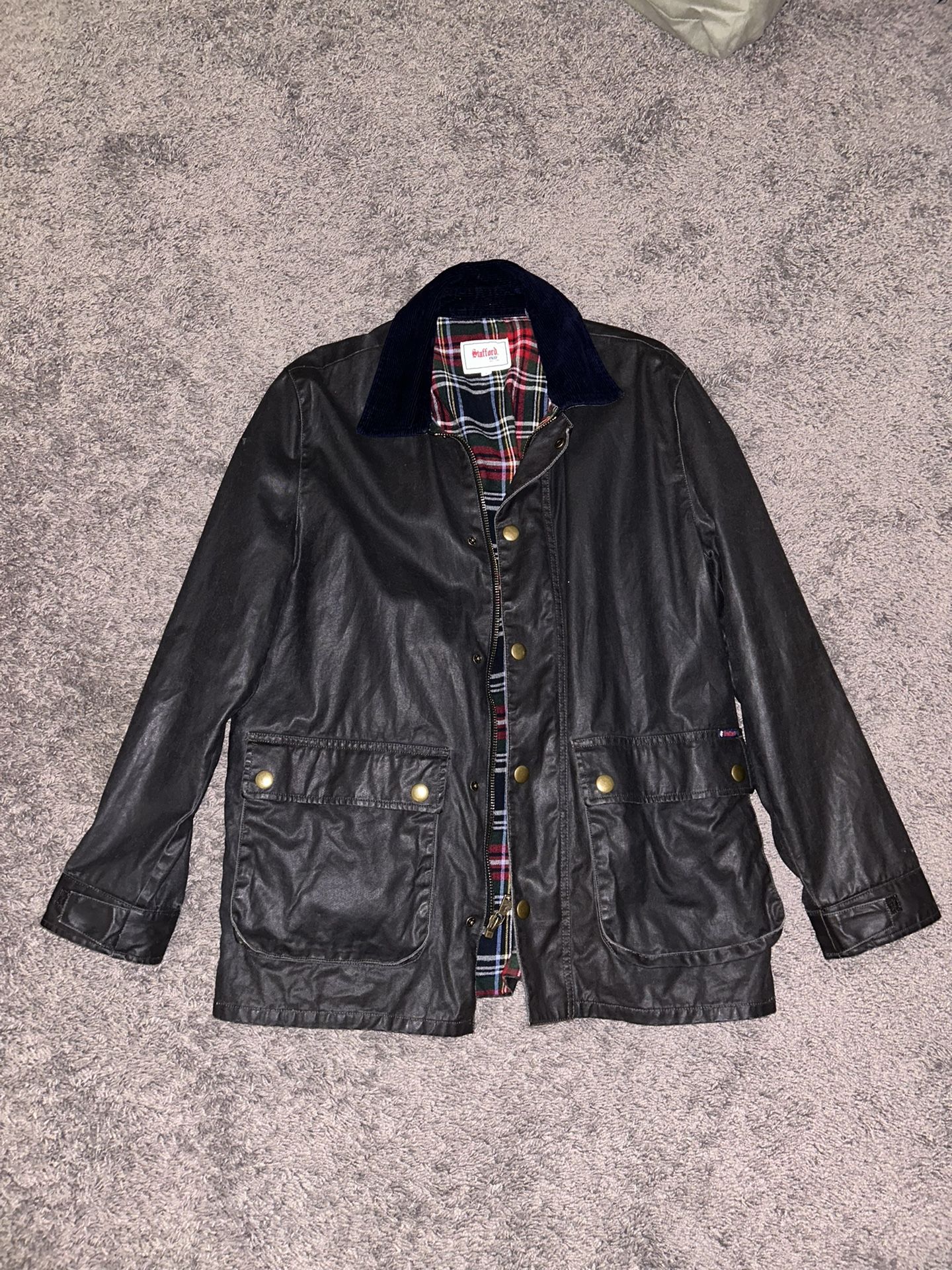 Vintage Stafford Prep Waxed Cotton Jacket