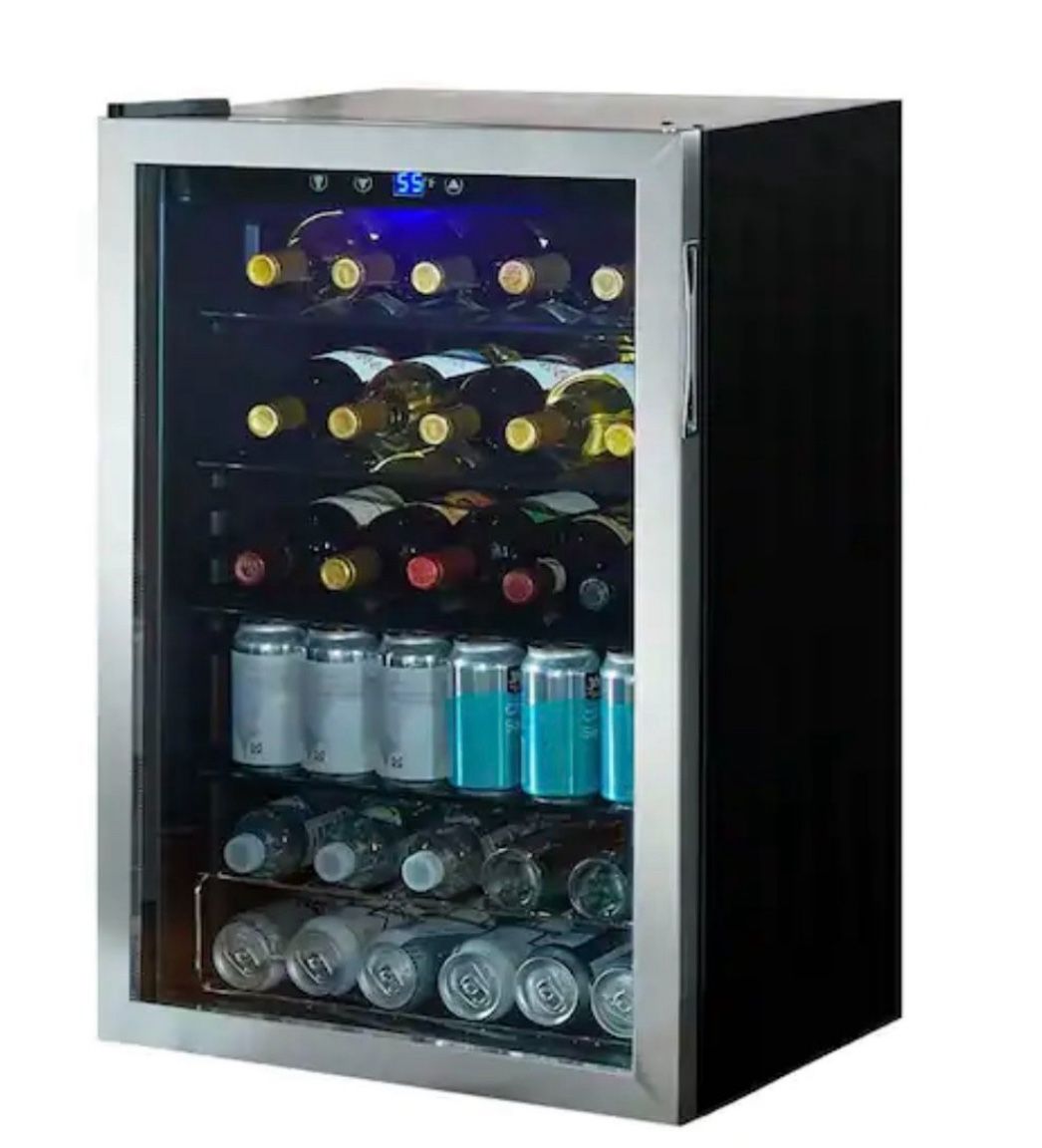 Vissani Stainless Steel Mini Fridge / Beverage Cooler – Great Condition!