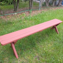 Vintage Redwood Bench