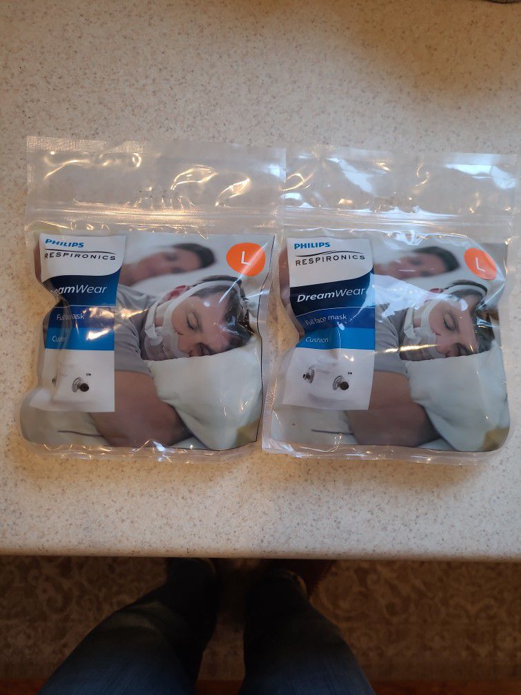 Two Philips Dreamwear Full Face Mask Cushions