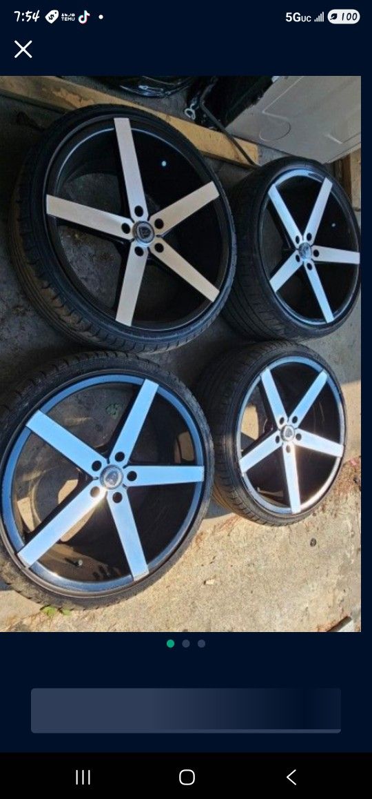 245/35/20 Rims And Tires.. LUG PATTERN SIZE IS 114.3×5