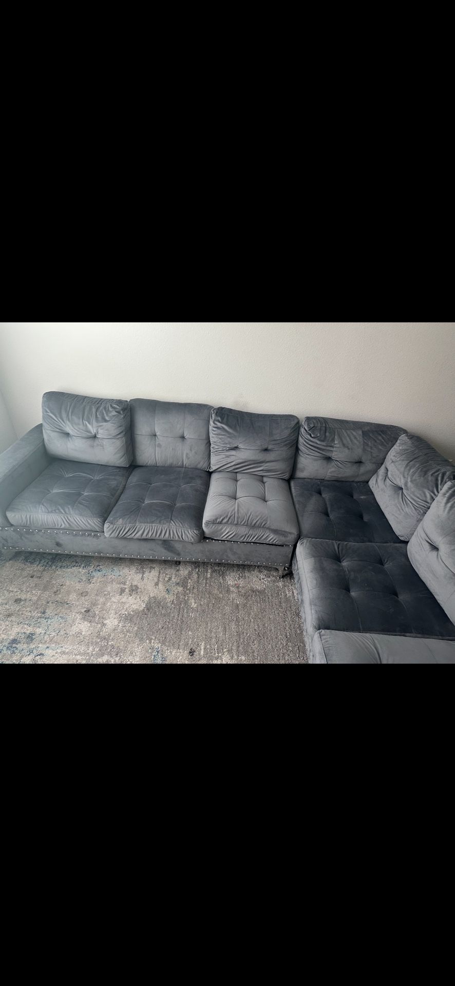 Grey Sectional For Sale