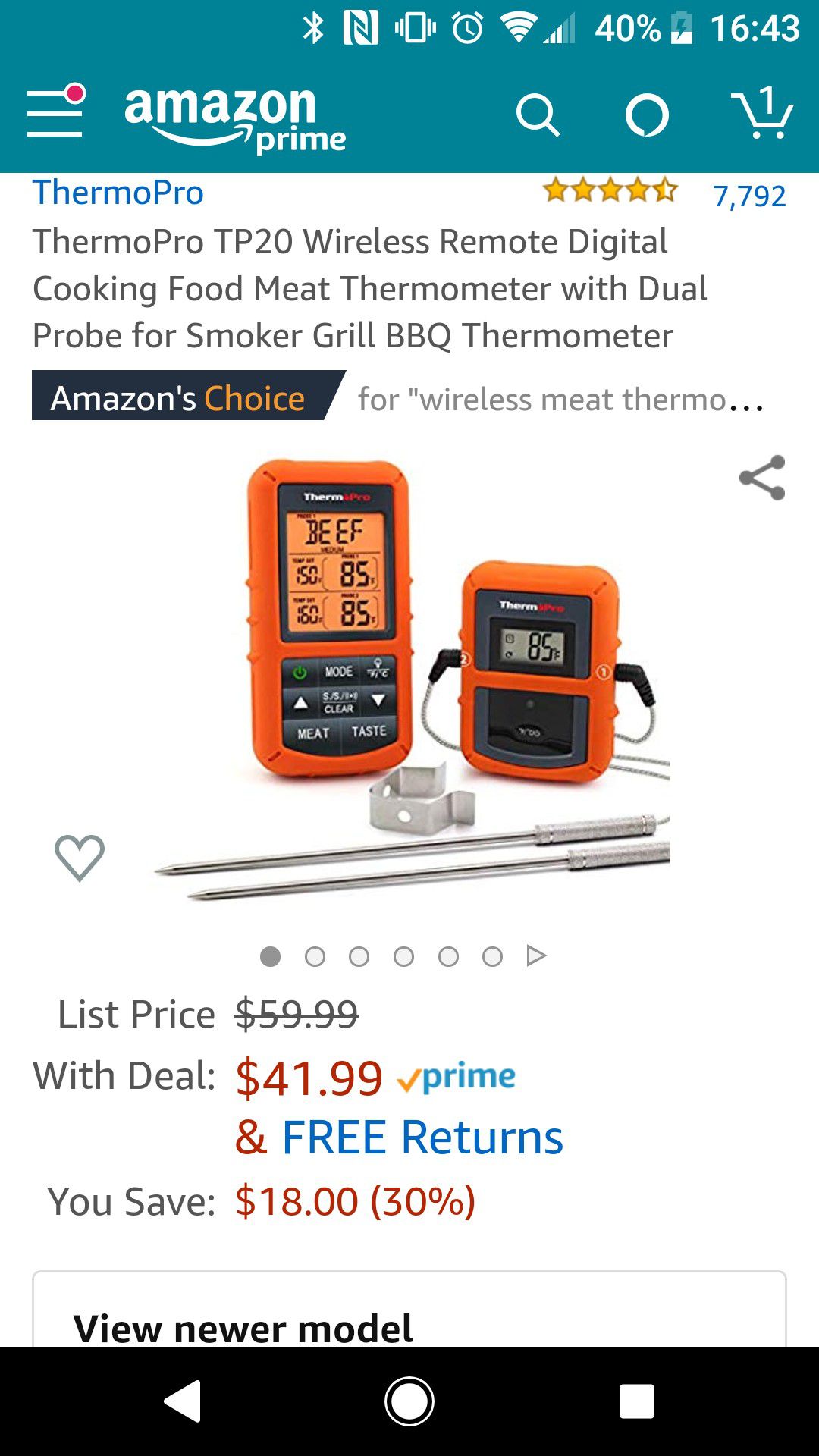 ThermoPro BBQ Thermometer NEW🔥
