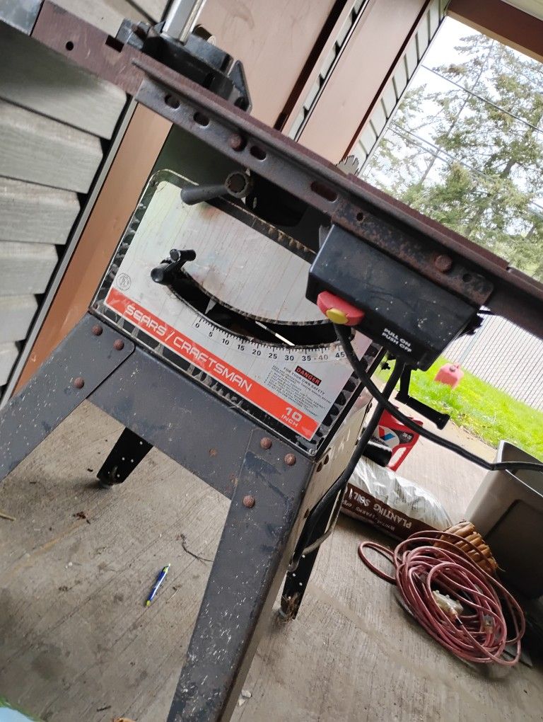 10" Vintage Sears 10" Table Saw