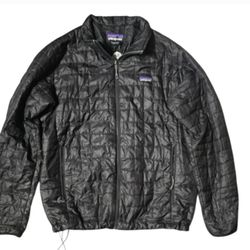 Patagonia Nano Puff Jacket Men’s XL Black Insulated Lightweight Quilted Puffer Full Zip Coat