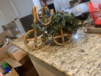 Antique Wooden Bicycle Decor