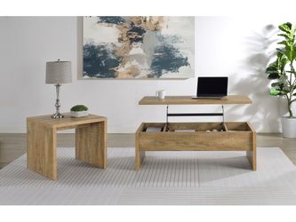 Canoga Mango 2-piece Lift Top Cocktail Coffee Table Set