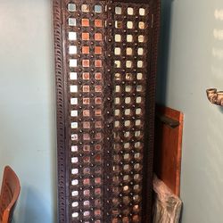 🌟 Hand-Carved Mirrored Cabinet – Moroccan / Indian Style 🌟