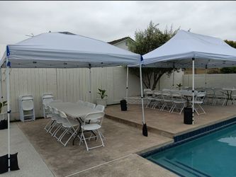 Chairs Tables Canopies Heaters Available