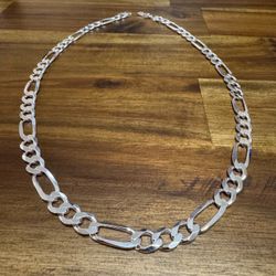 Silver Figaro Chain Necklace