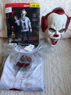 Pennywise IT Halloween Costume Men's Large