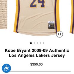 2008-2009 Authentic Kobe Jersey 