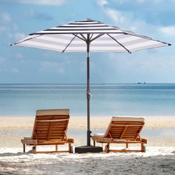 New 7.5FT Patio Umbrella with Push Button Tilt/Crank