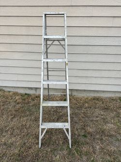 Aluminum 6’ Foldable Panthers Ladder With Tray
