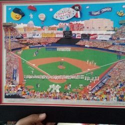 New York Yankees Pop Up Picture Art By Schreiber Hand