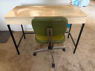 Desk and chair