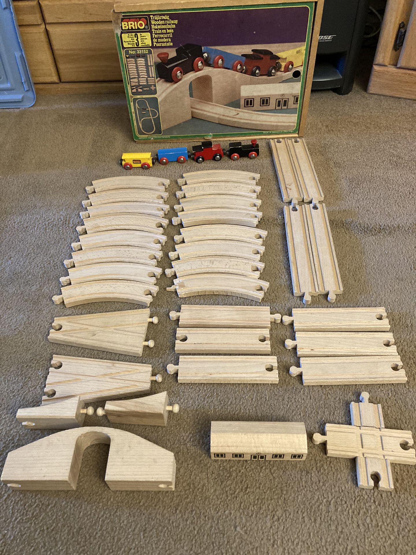 Brio Train Set Plus Added Pieces (52 Total Pieces)