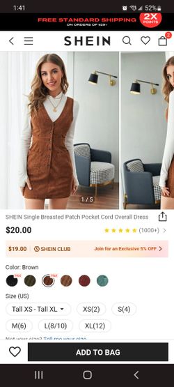 SHEIN Corduroy Dress