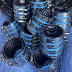 Lot Of 13 Heavy duty No Hub Couplings 