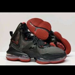Nike LeBron XIX 19 Bred Black University Red