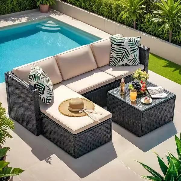 🔥ON SALE🔥 Furniwell 3PCS Rattan Patio Furniture Set